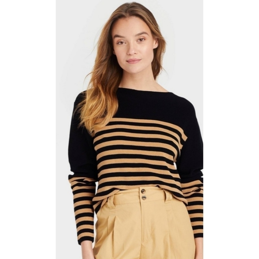 NEW Who What Wear Boatneck Pullover Sweater